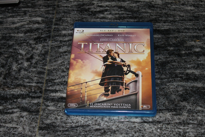 Titanic Blu-ray ja dvd