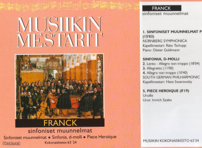 Musiikin mestarit no 39 : Franck - Sinfoniset muunnelmat CD