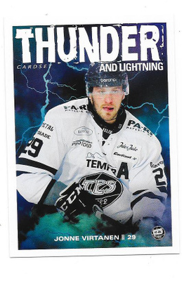 2019-20 CardSet Thunder And Lightning #14/15 Jonne Virtanen