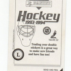 Hockey 1993-1994  L  GEOFF SANDERSON "Väkkkyvä pinta" - pikkukuva 2