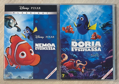 Nemoa etsimässä & Doria etsimässä (2DVD) puhuttu suomeksi