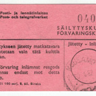 M63 1967  40p sininen postiautoaseman säilytyskuitilla - pikkukuva 2