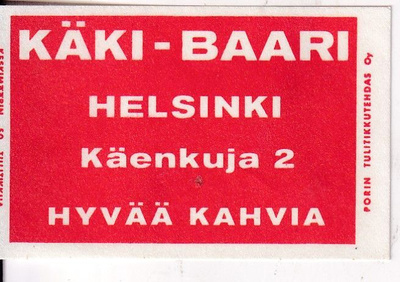 Helsinki, Käki - Baari .  s94