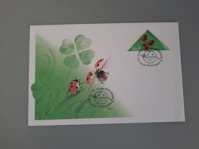 FDC Suomi 16mk leppäkerttu