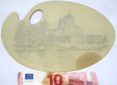 VANHA Pahvikuva Savonlinna n. 1890-l