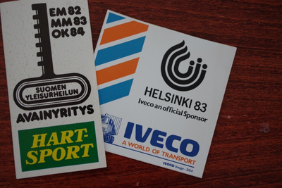 Yleisurheilun MM-kisat Helsinki 1983, 2 erilaista sponsoria