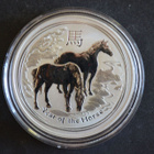 Australia 1 oz 999 hopea "Year of the horse" 2014 - pikkukuva 1