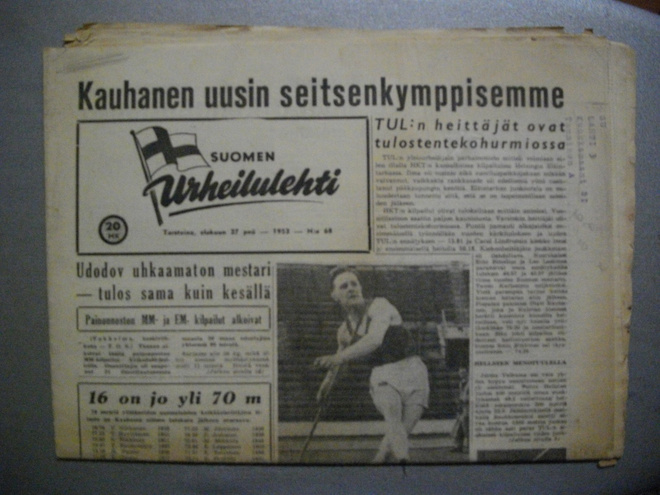 Suomen Urheilulehti Nro 68/1953 (11.3)