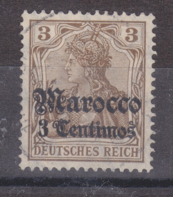 Saksan posti Marokossa 1906 Mi 34
