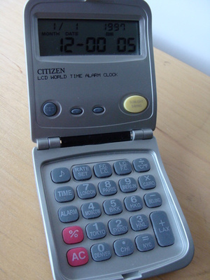 Citizen taskulaskin, maailma kello