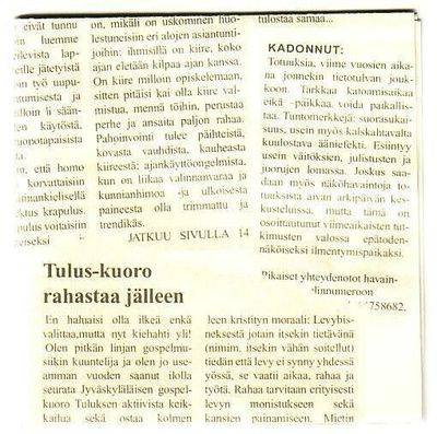 cd / ep, Tulus: Turhaa/Antaa tulla/Totuuksia/Idiootti [gospe