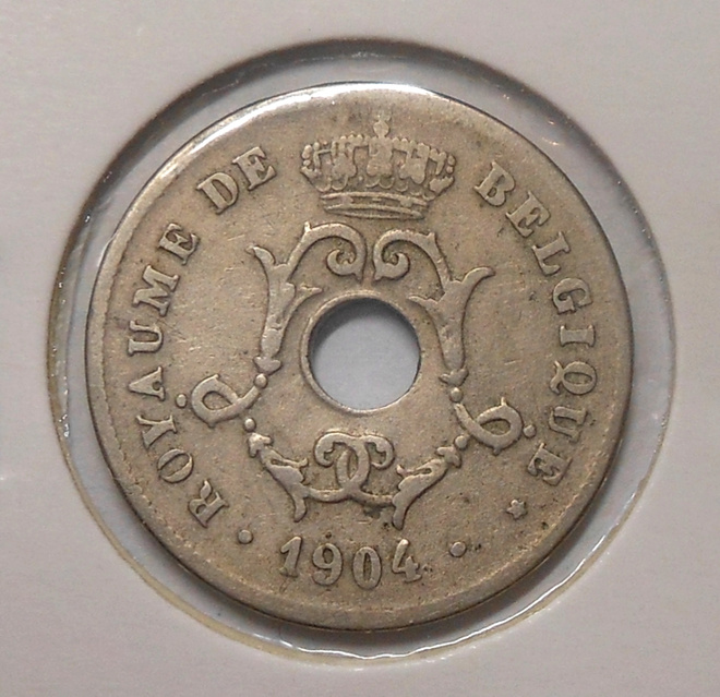 Belgia. 10 centimes 1904 "Belgique".