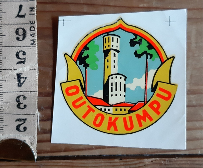 Outokumpu Vintage  matkamuisto tarra