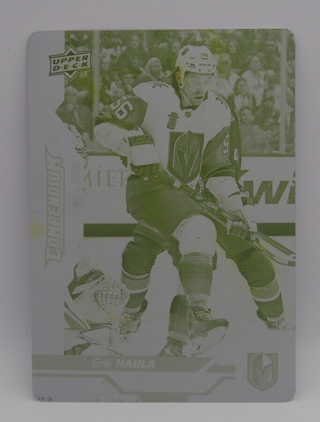 2018-19 Compendium Printing plate Erik Haula