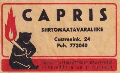 CAPRIS, Siirtomaatavaraliike , Castrenink.24  b605