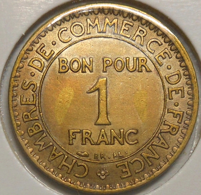 France. 1 franc 1923.