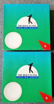 Golf lautapeli The hole in one . Huippukuntoiset pelit