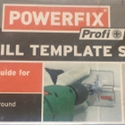 DRILL TEMPLATE 5 PIECE SET (POWERFIX) **UUSI** - pikkukuva 2