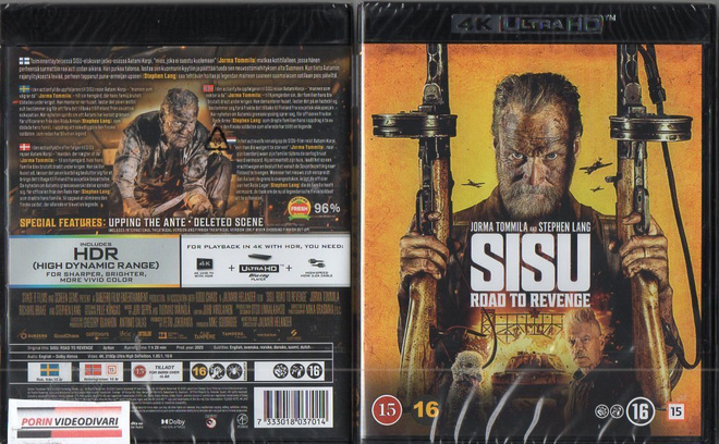 Sisu Road To Revenge	(88 347)	UUSI	-FI-	4K HD			jorma tommil