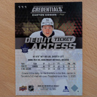 2025-26 Credentials Easton Cowan Debut Ticket Access /999 - pikkukuva 2