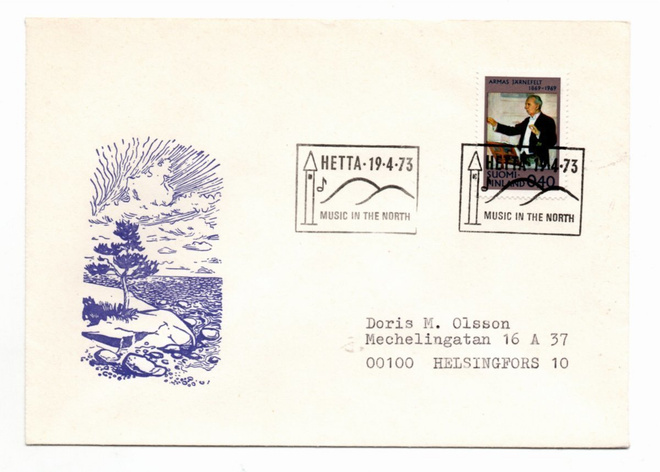 Hetta: Music in the north (erikoisleima  19.4.1973)