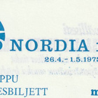NORDIA 1975 PÄÄSYLIPPU  (K15-S137) - pikkukuva 1