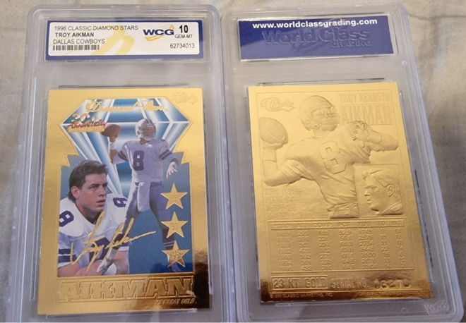 Troy Aikman 1996 Classic Diamond Stars kulta