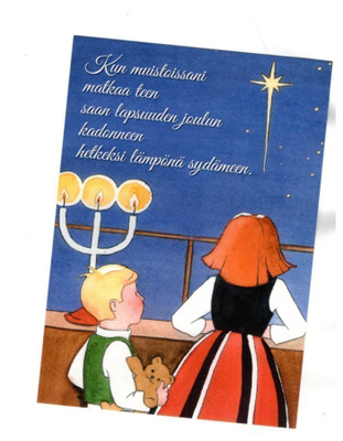 ENTISAIKAAN...°°LAPSUUDEN JOULU....°°... -KORTTI