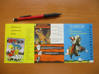 Lukujärjestys Pecos Bill ym
