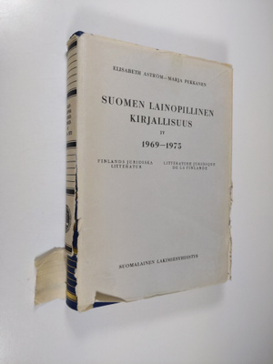 Suomen lainopillinen kirjallisuus 4 : 1969-1975 (Bibliogr...