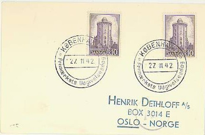 Tanska Mi 478 FDC