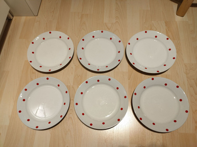 Arabia ping ping matalat lautaset