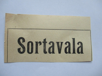 Sortavala  VR rahtipakettilipuke