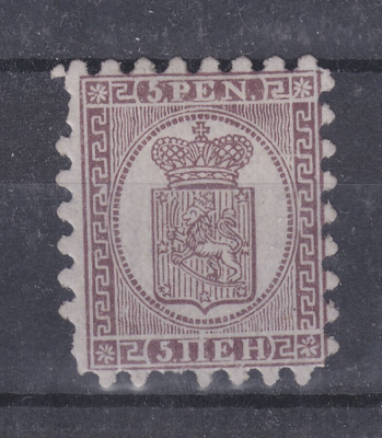 1866 5p liimakkeellisena.