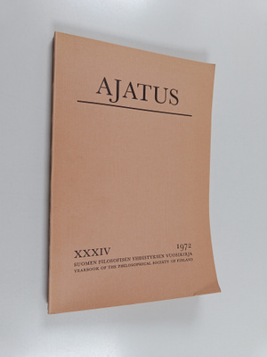 Ajatus 34 : Suomen filosofisen yhdistyksen vuosikirja 1972