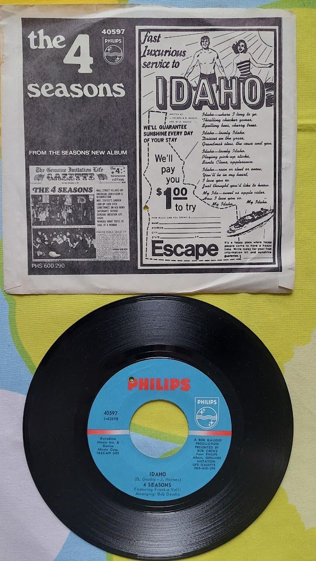 7" The 4 Seasons: Idaho / Something´s On Her Mind