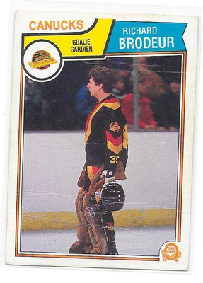 1983-84 OPC #346 Richard Brodeur Vancouver Canucks MV