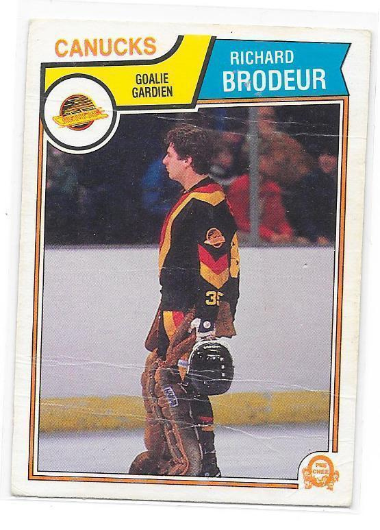 1983-84 OPC #346 Richard Brodeur Vancouver Canucks MV