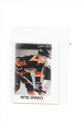1987-88 OPC Minis #40 Petri Skriko Vancouver Canucks