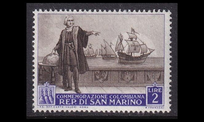 San Marino 465 ** Kolumbus 2 L (1952)
