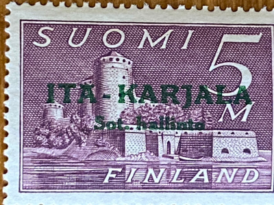 ITÄ-KARJALA VIHREÄ LISÄPAINAMA 5MK**