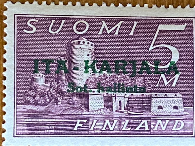 ITÄ-KARJALA VIHREÄ LISÄPAINAMA 5MK**