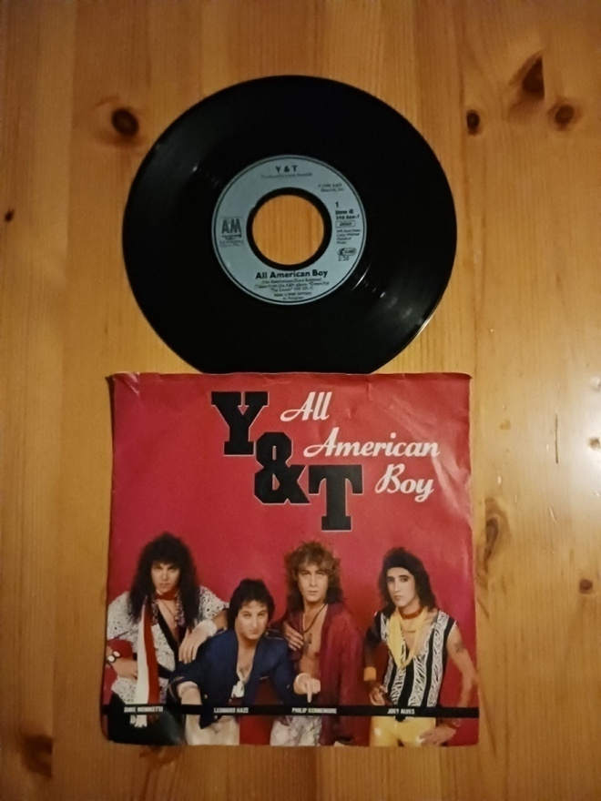 Y & T – All American Boy 7" orig 1985 Hard Rock, Heavy