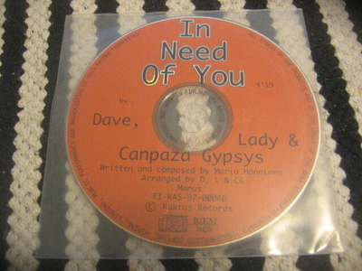 Dave, Lady & Canpaza Gypsys - In Need Of You (cds)