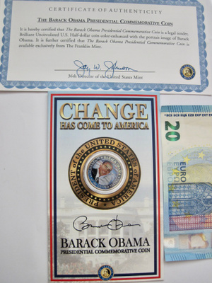 USA 1/2 dollar Barack Obama KOMEA