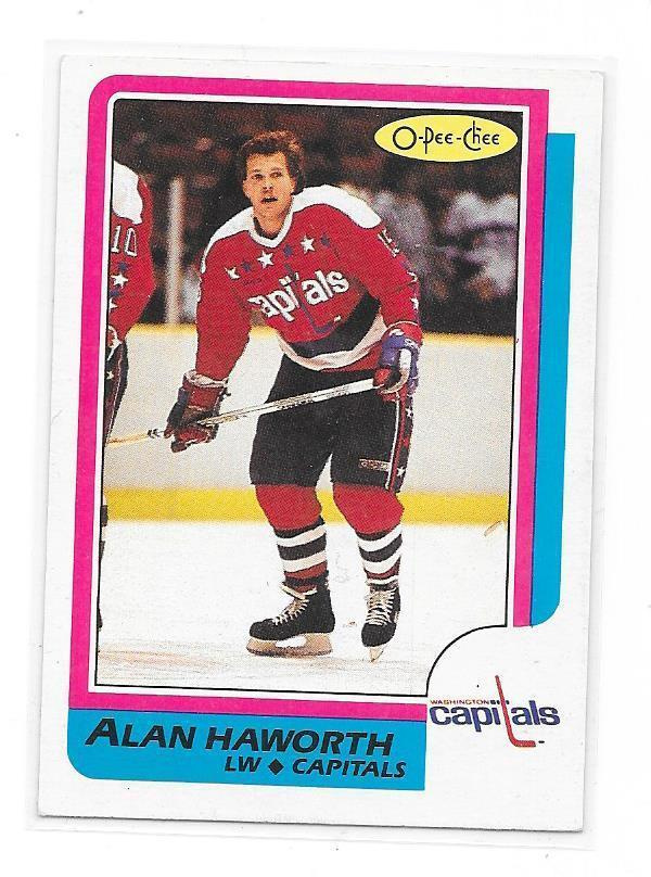 1986-87 OPC #107 Alan Haworth Washngton Capitals
