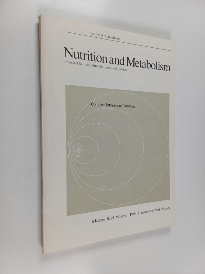 Nutrition and metabolism vol. 14 : supplement