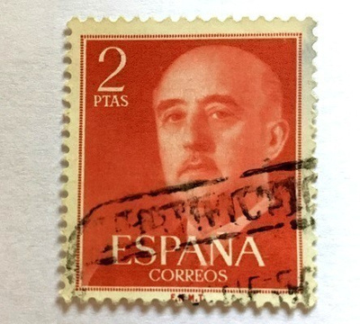 Francisco Franco Espanja Postimerkki