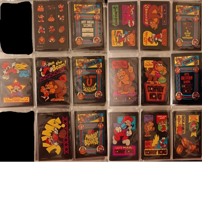 1982 Topps Nintendo Donkey Kong Trading Cards