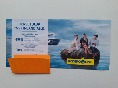 ECKERÖLINE ETUKUPONKI 10.8 asti -30% ja 31.1.27 asti -50%